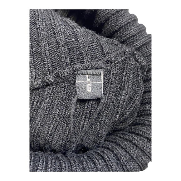 The Kooples Black Ribbed Turtleneck Sweater - Picture 6 of 13